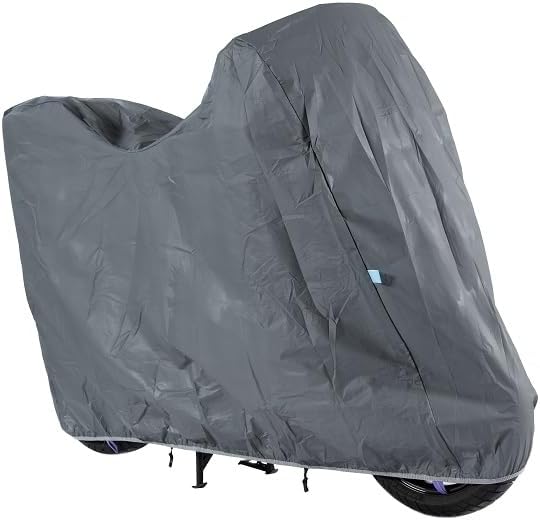 Motorcycle Cover All Season Universal Waterproof Sun Outdoor and Indoor Protection (Large)