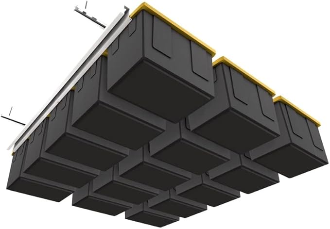 Tote Slide PRO – Made in USA | Heavy-Duty Alloy Steel Overhead Rack – Organize by EZGarageStorage