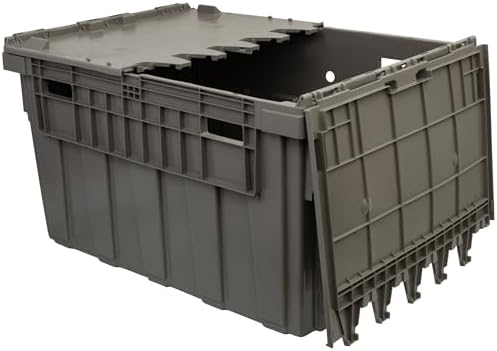 buckhorn industrial lidded plastic storage container, nesting and, main product view