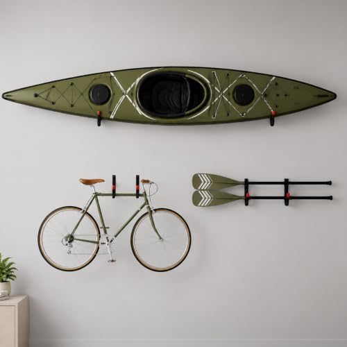 18-piece heavy duty garage storage hooks - 6x15” on a desk or shelf