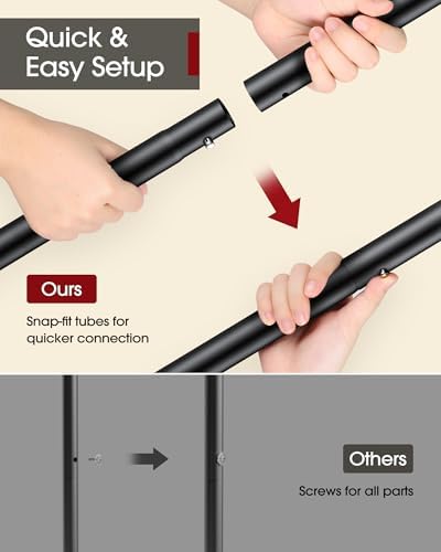 sakugi double rods clothes rack - metal clothing, package contents