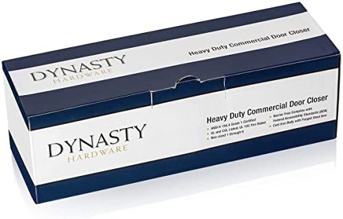 dynasty 4401 series door closer, sprayed duronotic bronze, front angle view