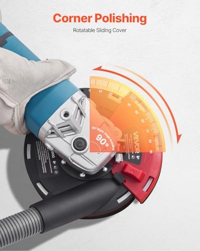 vevor grinding dust shroud for angle grinder, universal, close-up detail