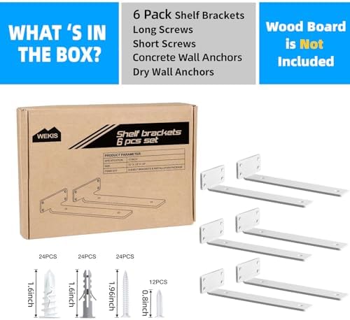 shelf brackets, heavy duty floating shelf brackets 10-inch, side view