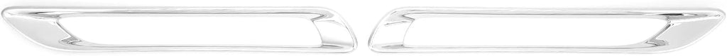 Chrome Rear Fog Light Cover Trim, ABS, Compatible with 2019-2021 - Easy Adhesive Installation (2-Piece Set)