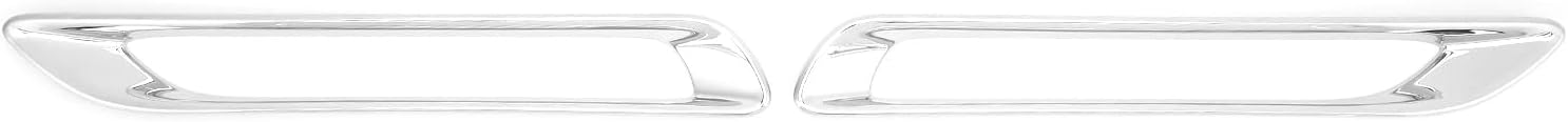 Chrome Rear Fog Light Cover Trim, ABS, Compatible with 2019-2021 - Easy Adhesive Installation (2-Piece Set)