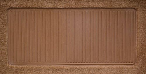 Replacement Auto Carpet Floor Liner - Molded Cutpile - fits 1975-1980 Chevrolet C10 Regular Cab 2WD Automatic 3 Speed Column Shift (Saddle)
