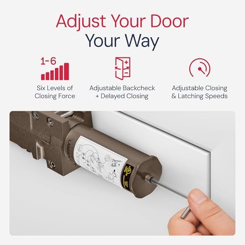 lawrence extra heavy duty door closer commercial grade, close-up detail