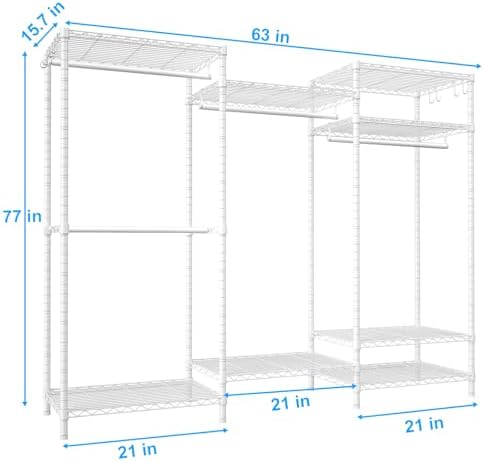 ulif e13 heavy duty clothes rack（with 4 hanger shown in use