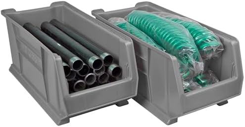 akro-mils 30287 super-size akrobins plastic storage bins, space-saving, package contents