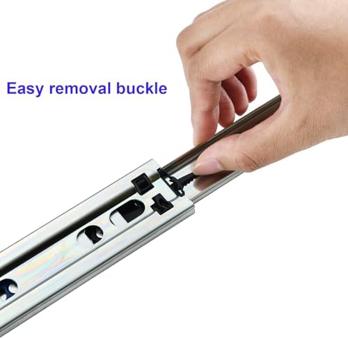 20 inch 10 pairs soft close drawer slides showing dimensions