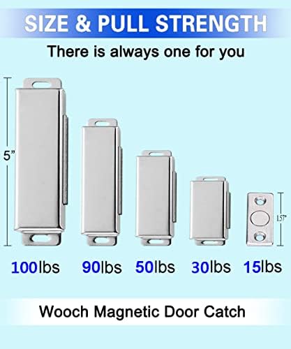 wooch door magnetic catch - 160lb high magnetic, package contents
