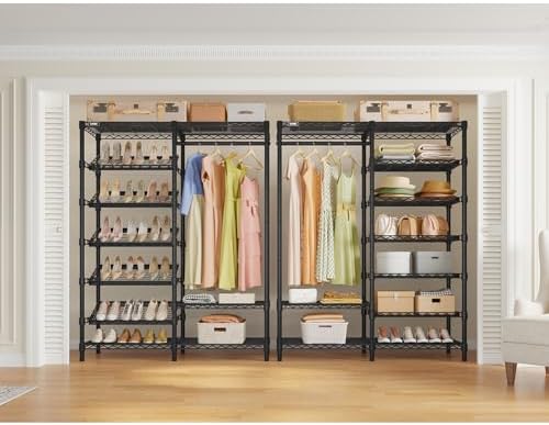vipek s20 heavy duty clothes rack with 7-tiers, package contents