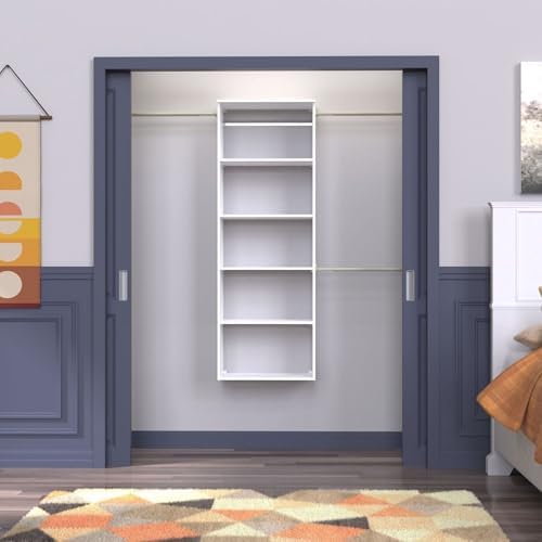 closetmaid suitesymphony hanging closet kit includes (1) tower, close-up detail