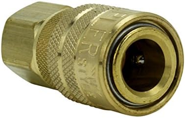 milton 715 1/4" fnpt m style coupler, close-up detail