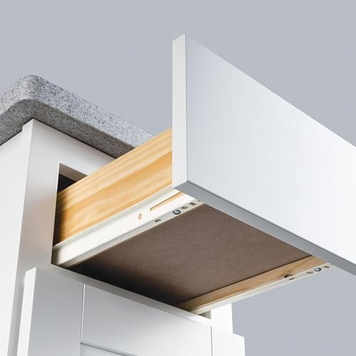 22 inch euro slides, pack of 2, for, front angle view