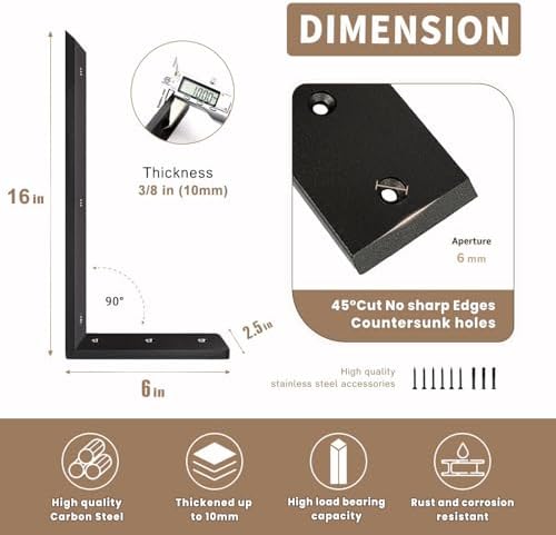 countertop support bracket 16 inch 3 pack countertop shown in use