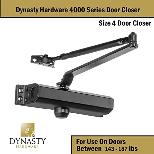 dynasty 4000 series door closer, sprayed duronotic bronze, view 11