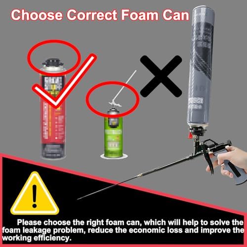 25inches extended foam gun,ptfe-coated professional expanding foam gun,foam shown in use