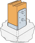 simpson strong-tie abu44z abu zmax galvanized adjustable standoff, main product view