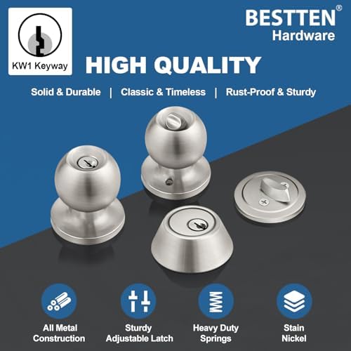 bestten 2 pack all keyed same exterior door on a desk or shelf