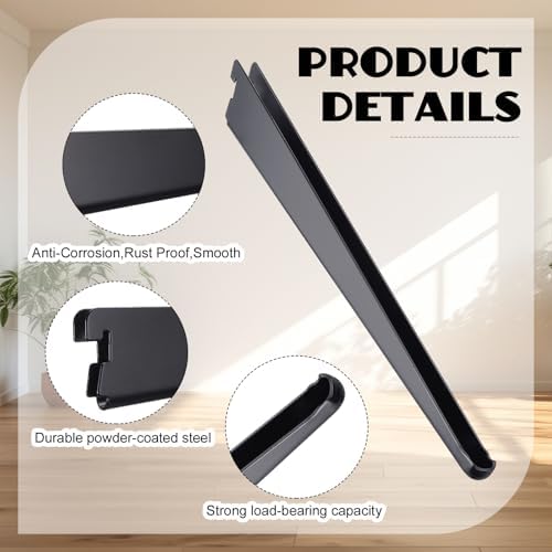 croblissful 20 pcs adjustable shelf brackets for double, close-up detail