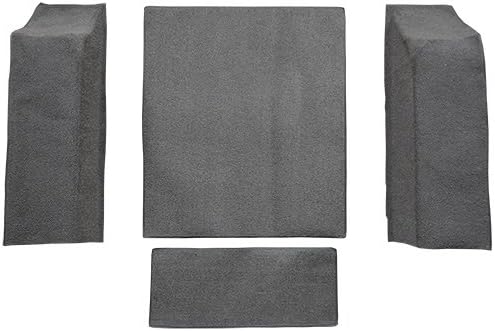 Molded Cutpile Cargo Area Carpet Flooring fits 1974-1975 Jeep CJ5 (Black)