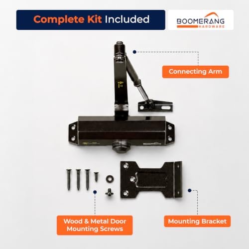 boomerang d503 light/medium-duty designer auto commercial door closer shown in use