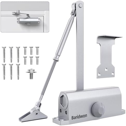 commercial grade hydraulic door closer large size, heavy, view 9