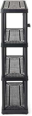 gracious living 4 shelf fixed height ventilated medium, front angle view