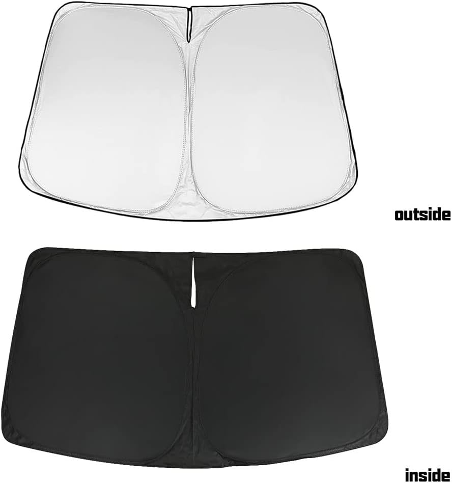 D-Lumina Windshield Sunshade - Compatible with Toyota Tacoma 2024 2025 - Foldable Front Window Sun Protector, Sun Shade, Heat Shield
