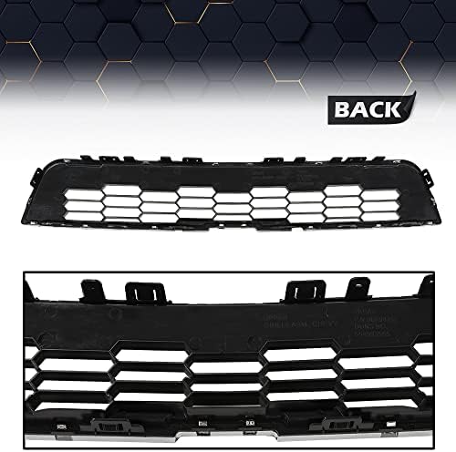 PIT66 Front Bumper Grille Set Fit Chevy Sonic 2012-2016 Black GM1036139 | Upper & Lower Grille with Fog Light Covers, Fits Chevy Sonic 2012-2016, Front Bumper Replacement, Replaces 95215846, 95227395
