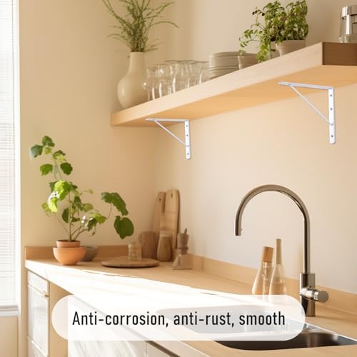 home master hardware wall shelf brackets, 10x8 inch on a desk or shelf