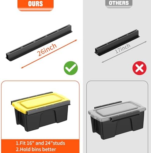 torack garage ceiling bin storage rack, overhead tote, package contents