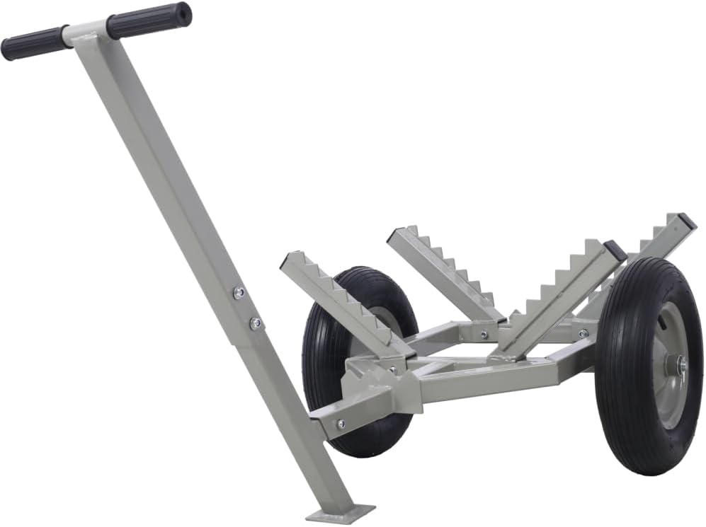 Log Dolly with Load Binder and Choker Chain 440LB (Grey + Steel)