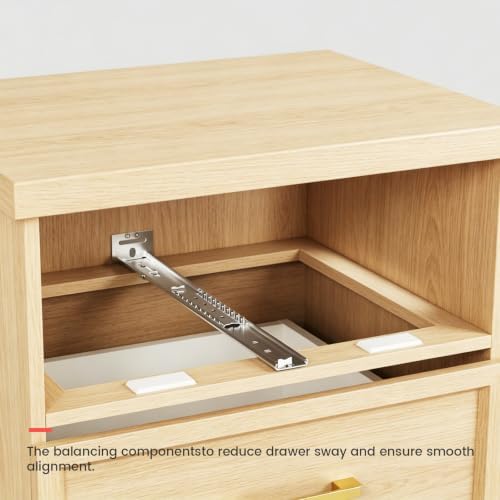 homdiy 14 inch heavy duty center mount drawer, side view