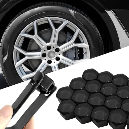 20Pcs Lug Nut Covers for Honda CRV 2026 2025 2024 2023 Hybrid, Wheel Nut Caps Rustproof Protector Dustproof Exterior Accessories,Black-17mm
