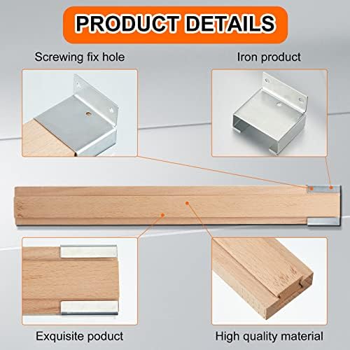 maitys 8 pcs wood drawer slides, 15-3/4 inches shown in use