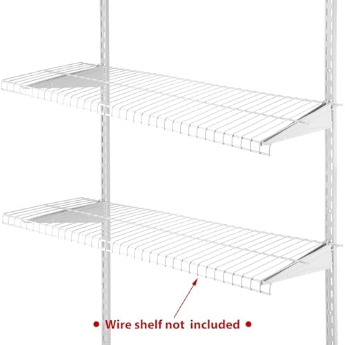 croblissful 47.5 inch twin rail upright wall shelving shown in use
