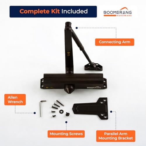 boomerang d4016 medium/heavy-duty designer auto commercial door closer shown in use