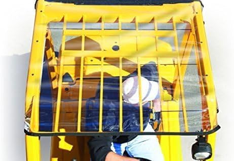 Forkshield Universal Clear Forklift Cover by Eevelle, Windshield & Rain Canopy Cover, Waterproof Vinyl for UV Protection, OSHA Compliant Forklift Accessories