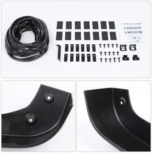 G-PLUS Fender Flares | Compatible with Chevy Silverado 1500 2019-2023 Wheel Flares Not Fit Dually models (Textured Factory Style 4 PCS)