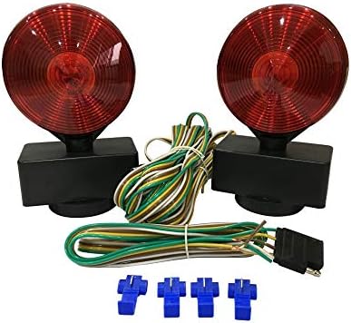 MAXXHAUL 80778 Magnetic Towing Light Kit (Dual Sided for RV, Boat, Trailer and More DOT Approved) (Pack of 12)