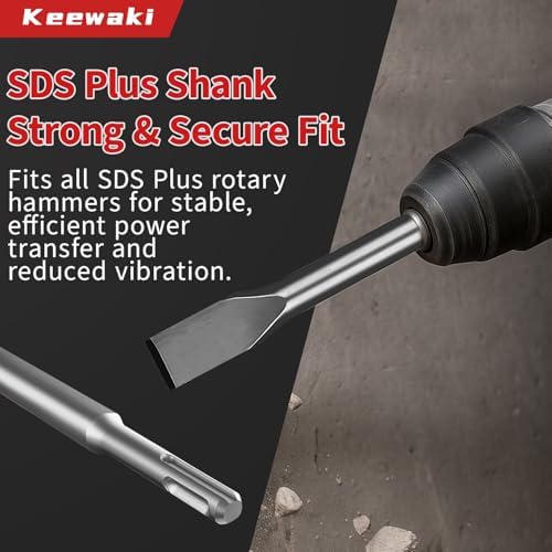 sds plus chisel set with case, 10-inch rotary, package contents