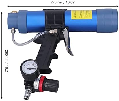sausage silicone caulking glue gun,310ml 1/4in pneumatic glass shown in use