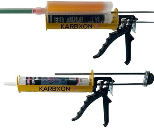 kbx58 caulk/adhesive epoxy dispenser 400ml 3:1 mix 26:1, front angle view