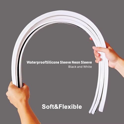 1m-5m Flexible Neon Silicone Light Tube - Waterproof Outdoor LED Strip Housing