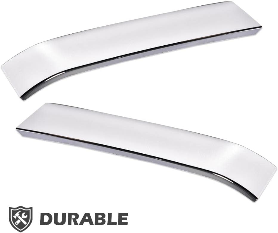 PIT66 Grille Trim Set Fit Chevy Silverado 1500 Classic HD 2500 3500 03-07 | 2PCS Chrome Front Grille Trim Molding Inserts, Driver & Passenger Side, Fit Silverado 1500 Classic HD 2500 3500 2003-2007
