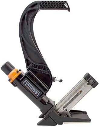 freeman lightweight pneumatic 2-in-1 2" flooring nailer/stapler | shown in use