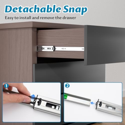 onemake 18 inch soft close side mount drawer on a desk or shelf